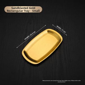 Elegant Gold Oval Platter Plate