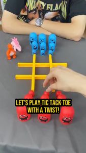 Gobble Game Tic Tac Toe Board Game Fun Toy for Kids by WISHLAND