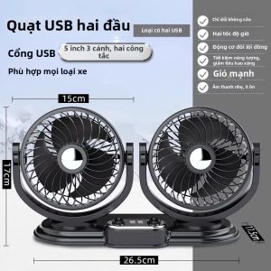 Quạt Làm Mát Trong Xe Có Cổng USB