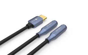 Choseal | Type-C to 3.5mm Dual Female Splitter Adapter