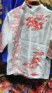 ao dài cách tân gấm thương hải