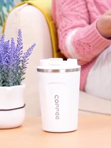 500ML Insulated Tumbler Coffee Travel Mug Vacuum Insulated Coffee Thermos Cup Stainless Steel with Screw on Lid