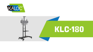 KALOC KLC 180 classroom tv cart mobile tv cart with wheels rolling tv stand with mount