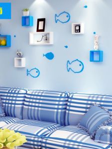 Creative Wooden Cartoon 3D Wall Stickers for Living Room Bedroom Childrens Room Background Decorations Waterproof Sun Protection