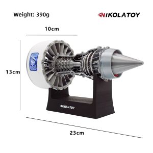NIKOLATOY | Highly Detailed Airbus A380 Turbine Engine Model Toy