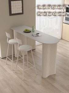TENGTIE |Elegant Home-use Bar Table Semi-circle High-leg
