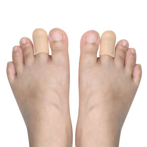 Pexmen 2Pcs Silicone Toe Caps Gel Toe Covers Provide Protectors and Cousions Relief Pain from Toe Blisters Corns and Calluses