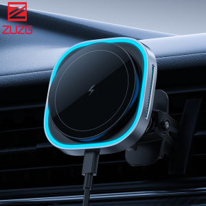ZUZG for MagSafe Car Mount Charger 15W Magnetic Wireless Car Charger Compatible with MagSafe Car Charger Air Vent Phone Holder Mount for iPhone 16/15/14/13/12 Fast Charging