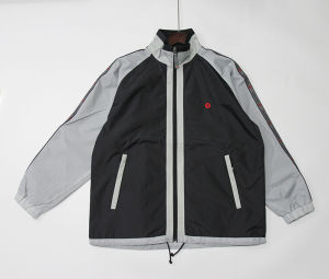 Export Japanese Single Spring and Autumn Men Sports Outwear Woven Smooth Surface Windproof Patchwork Fashion Dancing Loose Jacket