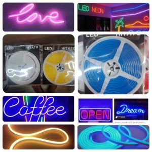 NEON FLEX DC 5 METER WARNA WARM WHITE