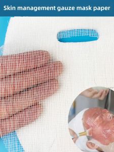Korean Style Skin Management Soft Film Cloth Mask Paper Disposable Seaweed Clay Net Screen Isolation Mask Sticker for Beauty Salon