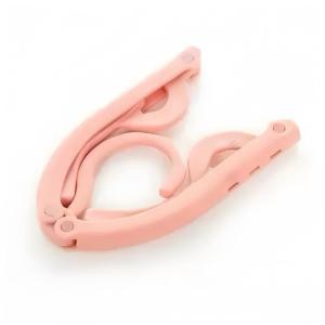 EELHOE | Q 1/5 PCS Portable Folding Clothes Hangers Non Slip Design Durable Material Perfect For Travel Business Trips Camping