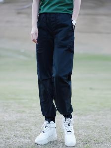 Trendy Cotton Work Pants Loose Harem Trousers Outdoor Casual Pants for Men And Women Spring Autumn High Waist Button Closure