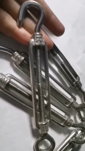 Toyu 6-8-10-12-16-20 Turnbuckle Hook - Eye Regular Galvanized/Grade 304 Stainless Steel Turnbuckle Wire Rope Fasteners