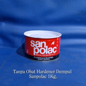 TANPA OBAT HARDENER Dempul Sanpolac 1Kg 1Kilo