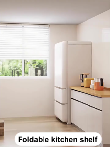 Rak Dapur Lipat Serbaguna /Rak Penyimpanan Susun Multi-fungsi/Rak Besi Susun 5 Tingkat /Tanpa Instalasi