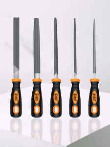 Công Cụ Định Hình Kim Loại Lỗ Tròn 10 Inch Phẳng 6 Tam Giác 8 Bán Nguyệt 12 Tập Tin Thép Hàng Đôi Răng Trung Bình Tập Tin Đầu Phẳng