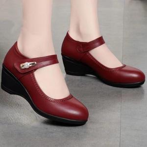 Anti-Slip Soft Sole Wedge Heel Shoes for Seniors