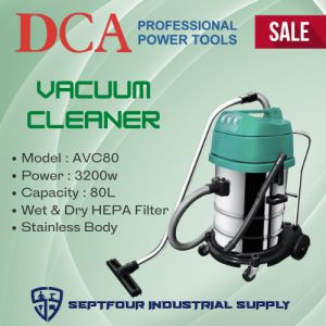 DCA 80Liters 3200w Wet & Dry Vacuum Cleaner AVC80