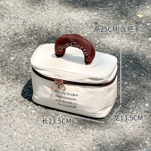 High Aesthetic Value Portable Large Capacity Cosmetic Bag Womens Handbag Toiletry Organizer for Traveling And Outings