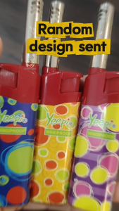 1 BOX (25PCS) YEEPI Torch lighter Windproof Lighter Gas lighter refill wth Laiter api Lighter unik Pemetik api dapur gas