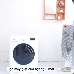 ( size 56x54x86cm ) trùm máy giặt cửa trên PVE chống thấm tốt bạc phủ máy giặt loại xịn chống thấm bụi bẩn