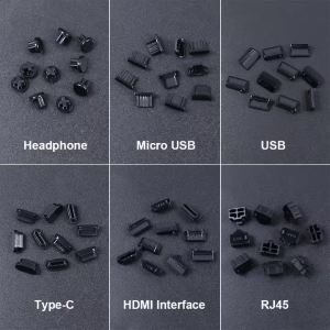 JCD | JCD 50 Chiếc Nút Bịt Bụi Silicon Cho Cổng Sạc USB Điện Thoại HDMI RJ45 - Vỏ Bảo Vệ Chống Bụi Cho Giao Diện Máy Tính Xách Tay Type-C Micro USB