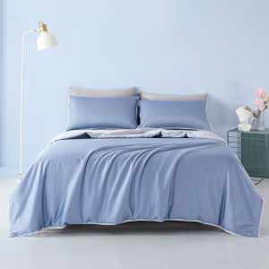 TAIHU SNOW | Pure Cotton Antibacterial Plain Bed Cover 60S