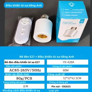 E27 Công Tắc Hẹn Giờ Thông Minh 60W Điều Khiển Từ Xa Không Dây Đa Công Tắc Đèn Cho Ngôi Nhà Phòng Ngủ Phòng Bé 110V 220V Đui Đèn