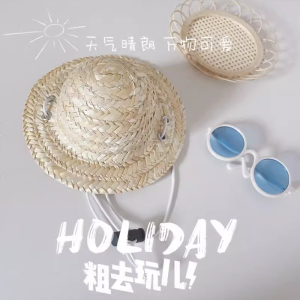 Cat Hat Puppy Bucket Hat Sun Protection Sun Hat Summer German Cat Exposed Ears Pet Dog Cow Small Hat