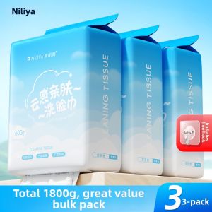 NILIYA | Extra Large Cotton Facial Towels One-time Use Hanging