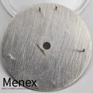 Menex 29mm 24H Sunburst Watch Dial Green Luminous Fit NH35 NH36 ETA2824 2836 Miyota 82 DG Automatic Watch Replacement Parts