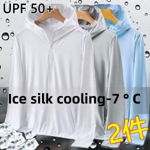 Summer Ice Silk Womens Outdoor Lightweight UV Protection Clothing Skin Outerwear Windbreaker Breathable Comfortable Zipper Closure