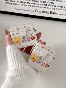 Cartoon Winnie the Pooh Silicone Case for Airpods3 pro 2 Apple Earphones Cover Generation 3 Soft Shell Girl Style Leather Texture