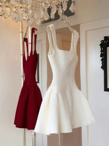 French High-End Strapless Dress Elegant Unique High-Definition Birthday Ball Gown for Petite Ladies Stylish Unique Party Dress