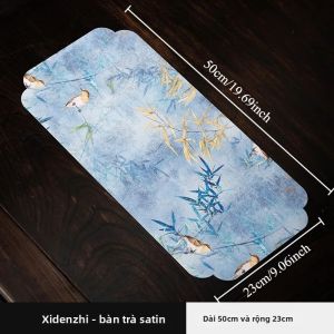 1 Chiếc Thảm Trải Bàn Trà Phong Cách Trung Hoa Hai Mặt Vải Chống Thấm Nước Thiền Thẩm Mỹ Khô Đổ Nước Cho Nhà Bếp & Nhà Hàng