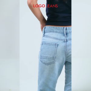 Logo Jeans Celana Jeans Wanita Straightcut K1 Series Light Blue Exclusive Online 43TK1L3LZ