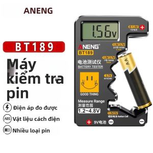 ANENG BT189 Máy Kiểm Tra Pin Nút Đa Năng Màn Hình LCD Hiển Thị Cho 9V N/D/C AA/AAA Pin Hộ Gia Đình Power Bank Máy Phát Hiện Dụng Cụ