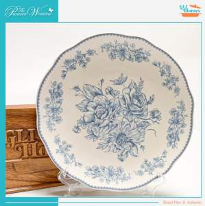 The Pioneer Woman Agatha Blue 10.35-inch Stoneware Dinner Plate One (1) Piece