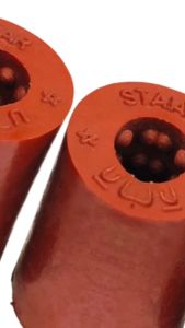 01 đôi Tạ chân tập lực cho gà chất liệu bằng cao su mềm dẻo Mỗi đôi nặng 140g Thiết kế tiện dụng