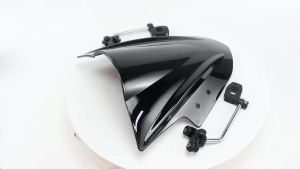 Motorcycle Windscreen Windshield Visor Wind Deflector Shield Fit For KAWASAKI Ninja 250 300 2013 2014 2015 2016 2017 Black/Clear