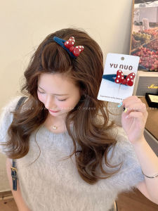 Delicate Polka Dot Velvet Hair Clip Side BB Pin Womens Bangs Hair Accessories Original Design Versatile Fashionable Hair Accessories