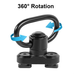 QD Sling Swivel Adapter – M-LOK Rail Mount with Push Button Release for Rifle Strap Steel Construction