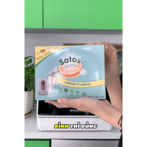 Bột rửa bình sữa Satos 760gr - Dành cho máy rửa bình sữa - Hữu Cơ - 100% tự nhiên - Không hoá chất - Mùi nhẹ - Sạch Sâu