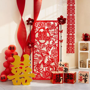 QIANHUAJIAN | Wedding Decoration New Chinese Style Paper Cut Long Strips and Streamers