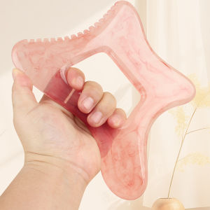 Large Body Gua Sha Tool D-Shape Resin Muscle Scraper Massage Tool for Lymph Drainage Relieve Muscle Pain Cellulite Removal
