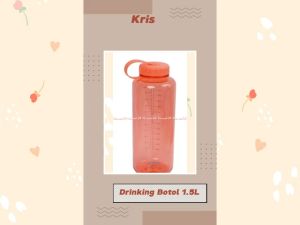 Kris 1.5L Drinking Botol Blue Red Green Brown Coklat Botol Minum Tritan Warna Biru Merah Coklat Hijau
