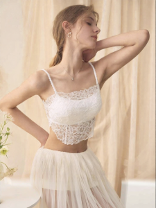 Supportive Lacy White Padded Slip Proof Underwear
