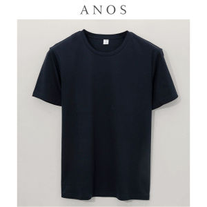 ANOS | Double-sided Liquid Ammonia Soft Cotton Blend Mens Short Sleeve T-shirt