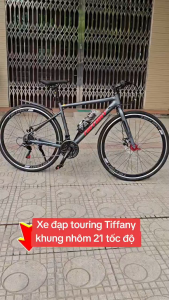 Xe đạp thể thao xe đạp địa hình touring Tifany vành 700c khung nhôm phanh đĩaxích đề loại đẹp